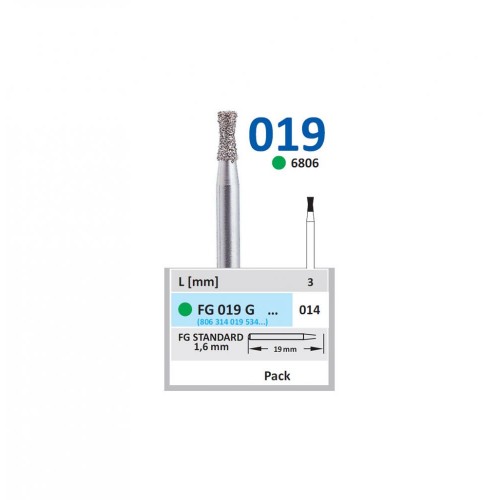 Bur Diamond FG (806) 019G014 Double Cone (5 pcs)