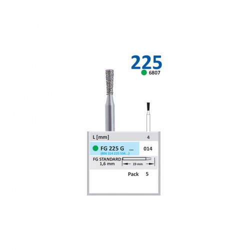 Bur Diamond FG (807) 225G014 Inverted Cone (5 pcs)
