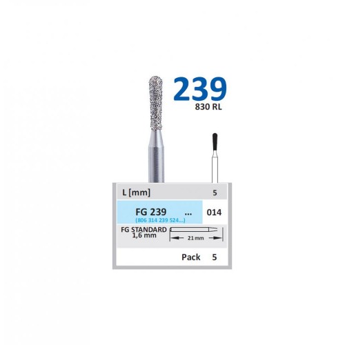 Bur Diamond FG (830RL) 239 014 Pear (5 pcs)