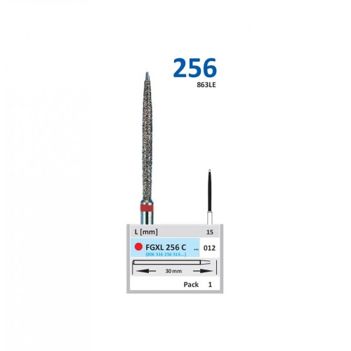 Bur Diamond FGXL256C012 Ex long Safe End Taper (5 pcs)