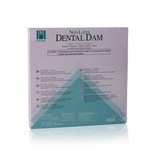 Dental Dam Non-Latex 6"x 6" Medium Green (15 pcs)